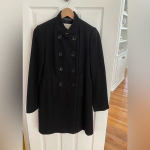 Banana Republic Black Wool Coat size S Princess Cut